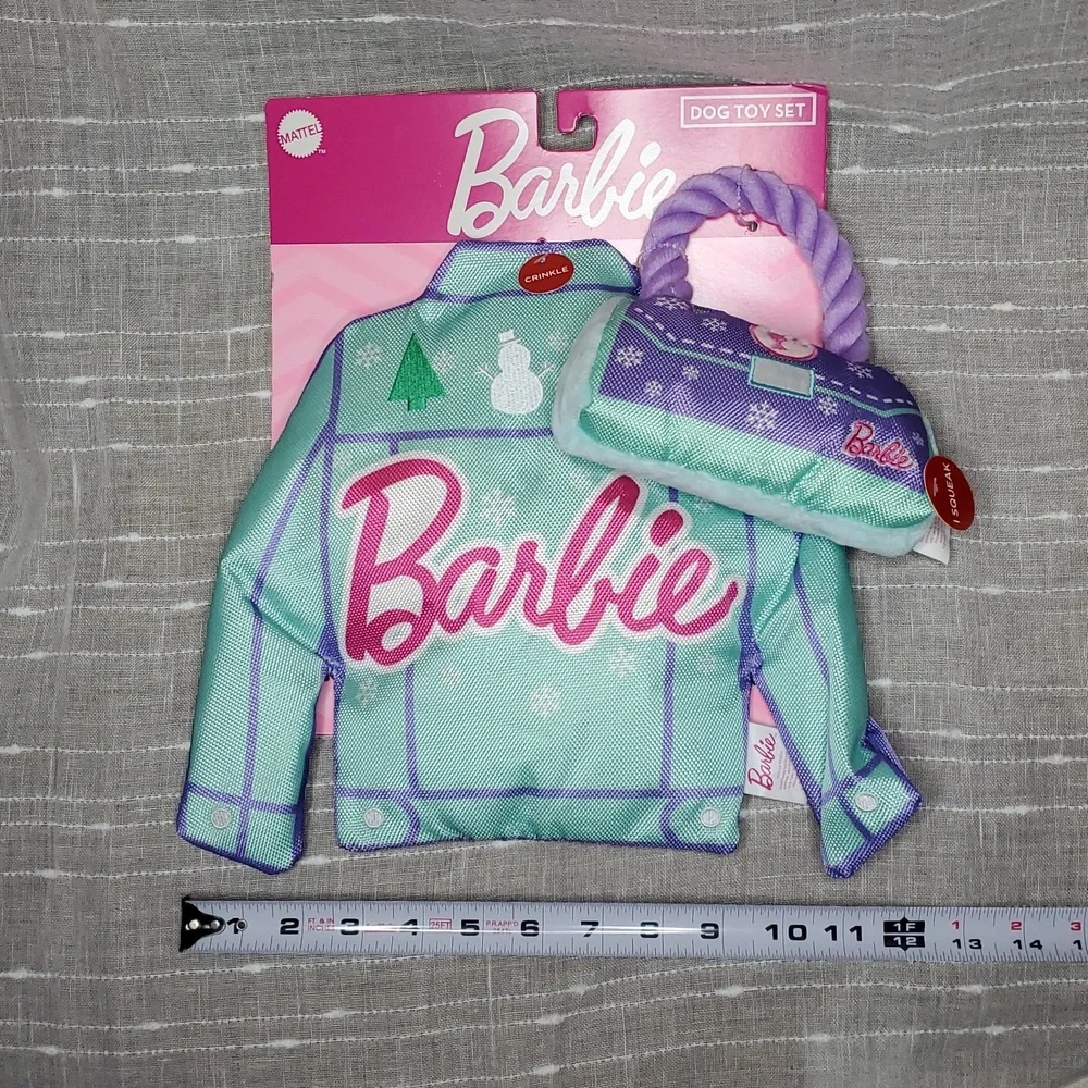 Barbie Purple Pet Toy Set‎ with Squeaky Purse